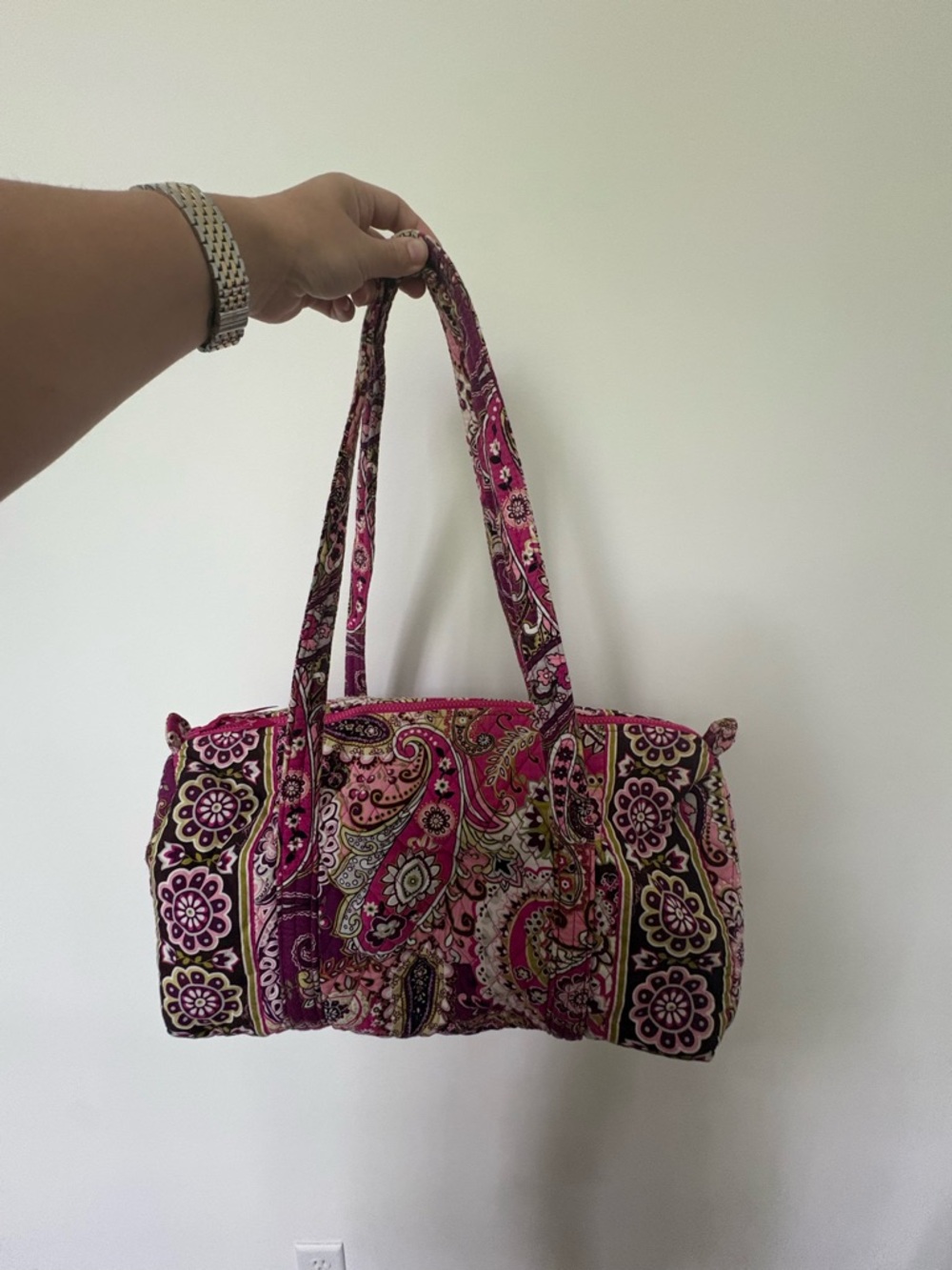 Vera Bradley Tote Bag in Pink Paisley